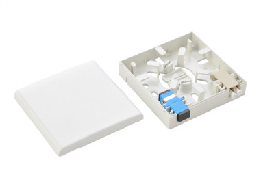 Fiber Optic Mount Box,for 2pcs SC or LC Adapters