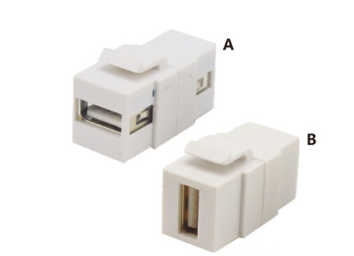 USB2.0 (A-A)Keystone Wallplate Insert