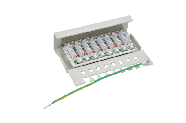 Cat.6 Shielded 8 Ports Patch Panel