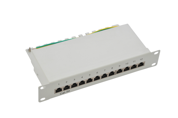 Cat.5e Shielded 12 Ports Patch Panel