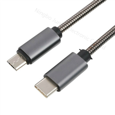USB 2.0 Micro Male to Type C Male Cable