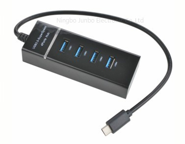 USB 3.1 Type C to 4 Charging Ports USB 3.0 Hub