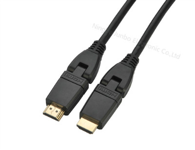 Rotate 180 degree HDMI to HDMI Cable