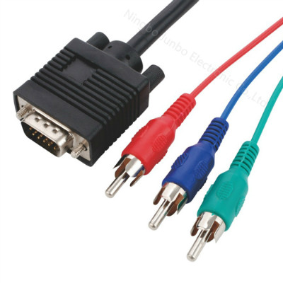 VGA Male to 3RCA Male Cable