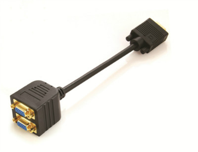VGA Male to 2xVGA Female Converter Adapter Cable