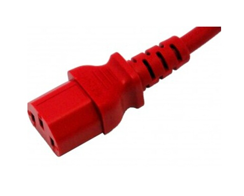 Red IEC C13 to C14 Power Lead